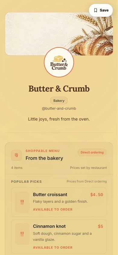 Butter & Crumb Hub